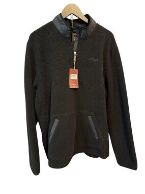 Redhead Berber Fleece Quarter Zip Pullover Men LARGE Navy - NWT